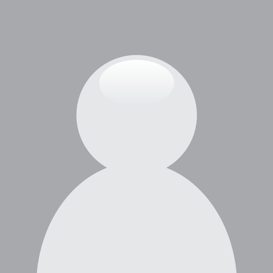Profile placeholder silhouette on gray background